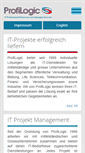 Mobile Screenshot of profilogic.ch